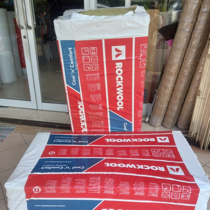 Rockwool Peredam Suara Density 40 D60 D80 D100 (60 60 Tebal 2,5Cm)