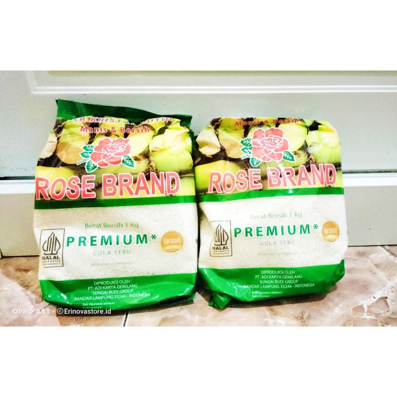 

Rose brand/PSM gula pasir putih 1kg premium