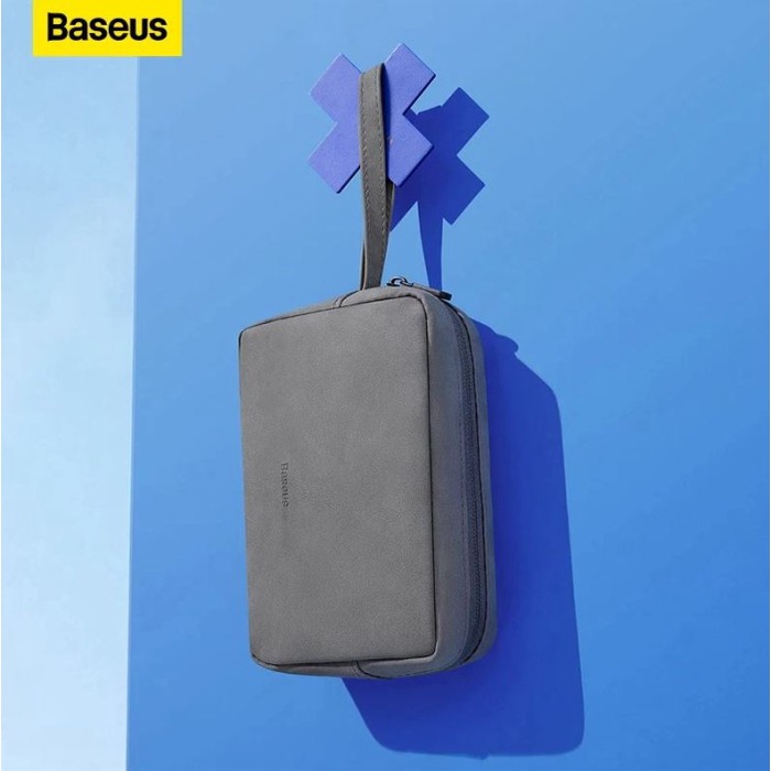 Terlaris Baseus Lets Go Hermit Shockproof Storage Bag Tas Dompet Clutch Gadget