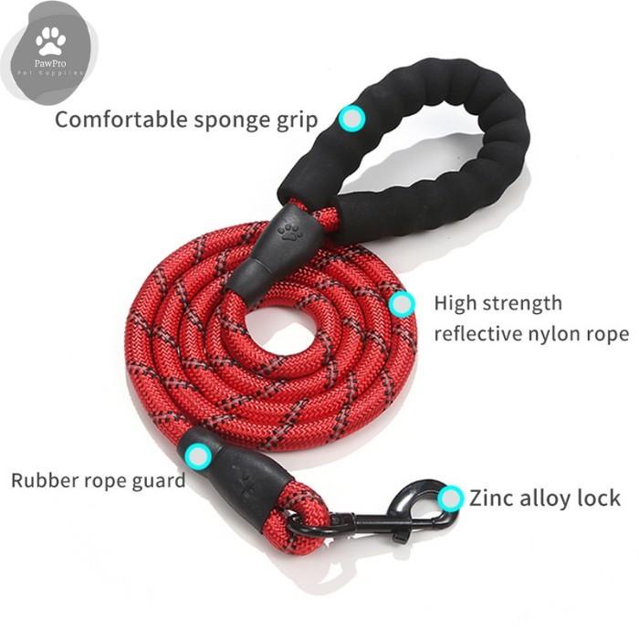 TALI ANJING MEDIUM - BESAR| TALI TUNTUN ANJING | TALI TUNTUN NYLON