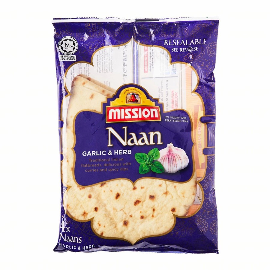 

Mission Naan Garlic & Herb 4 250gr