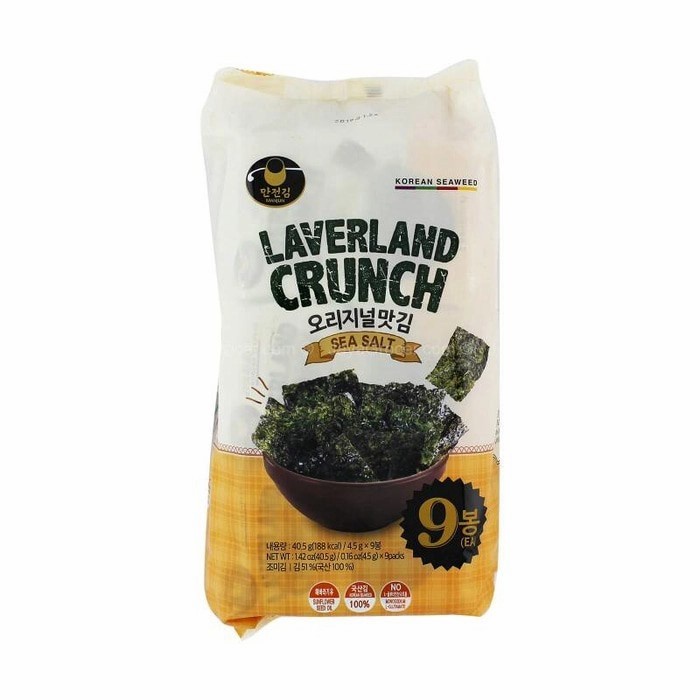 

Manjun Laverland Crunch Sea Salt 9x4.5gr Seaweed