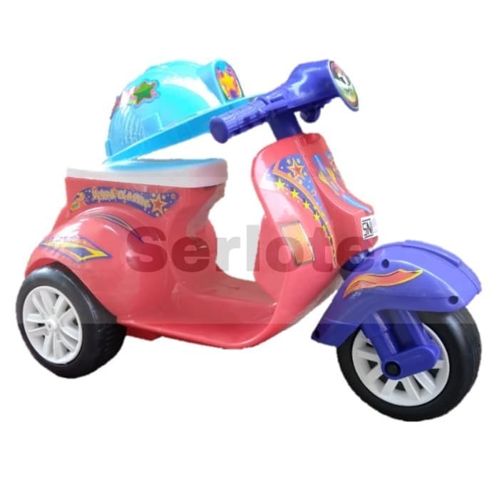 Mainan Motor Vesva Dorong-Mainan Anak-Kado Anak
