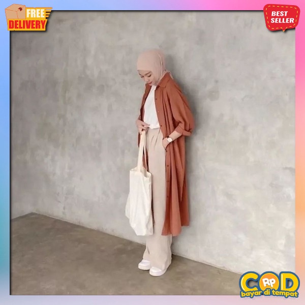Pakaian Import Tunik Fashion Muslimah Tunik Fashion Murah 2023 Kekinian Tonik Cwek Korea Style Dres 