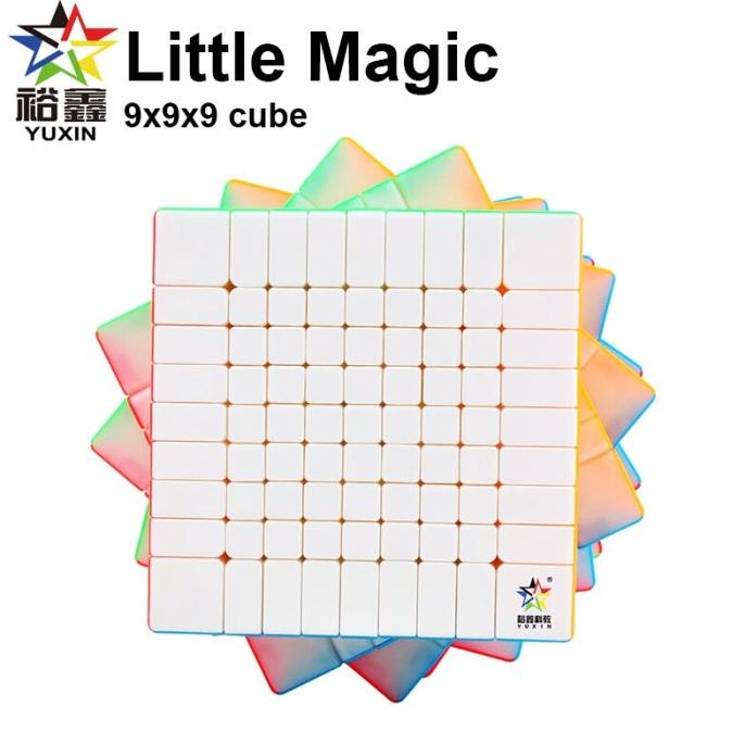 Rubik Yuxin Little Magic 9x9 Stickerless 9x9x9 Original
