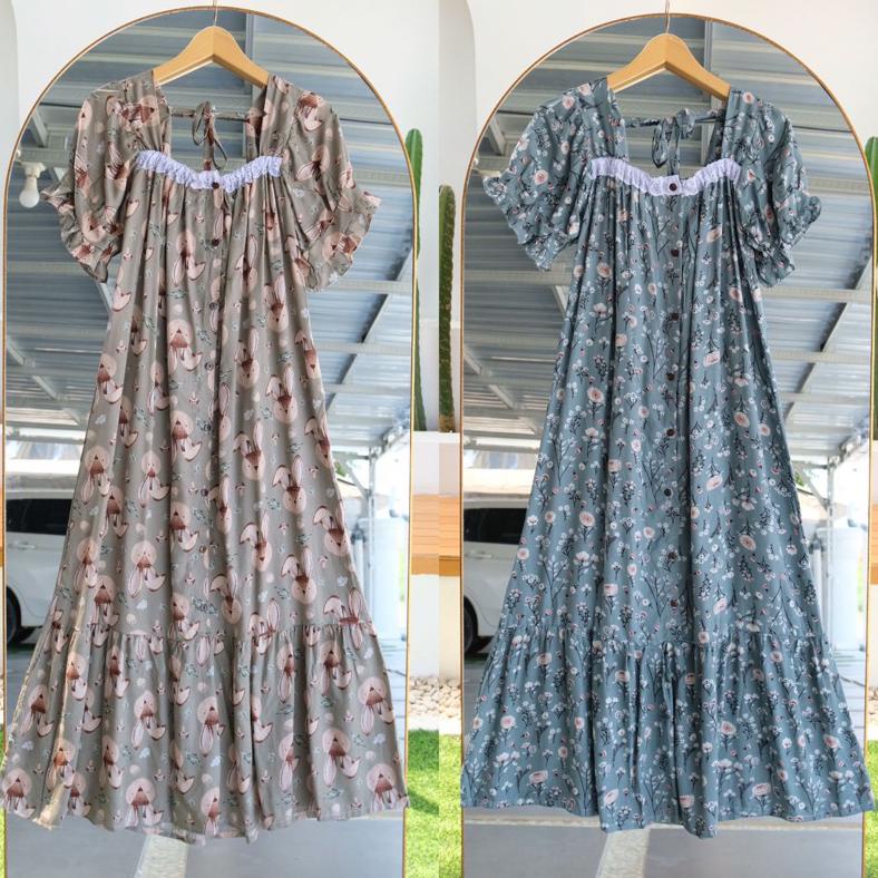 Model Baru IRENE DRESS | daster kekinian kerut dada .,