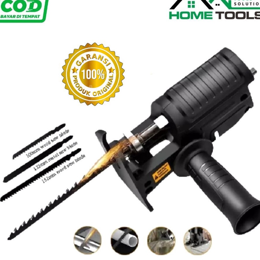 ღSegera Dapatkanღ Adapter reciprocating jigsaw adapter bor ke gergaji tambahan jig saw mesin bor tan