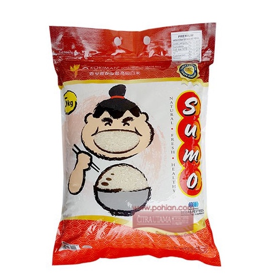 

TYRQ5956 Terlaku... Beras Sumo kemasan Merah Premium 5 kg Pulen