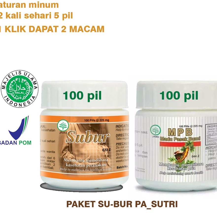 

[ COD ] paket subur ampuh promil - PAKET SUBUR PASUTRI-BOROBUDUR halal mui dan bpom pil subur - MPB