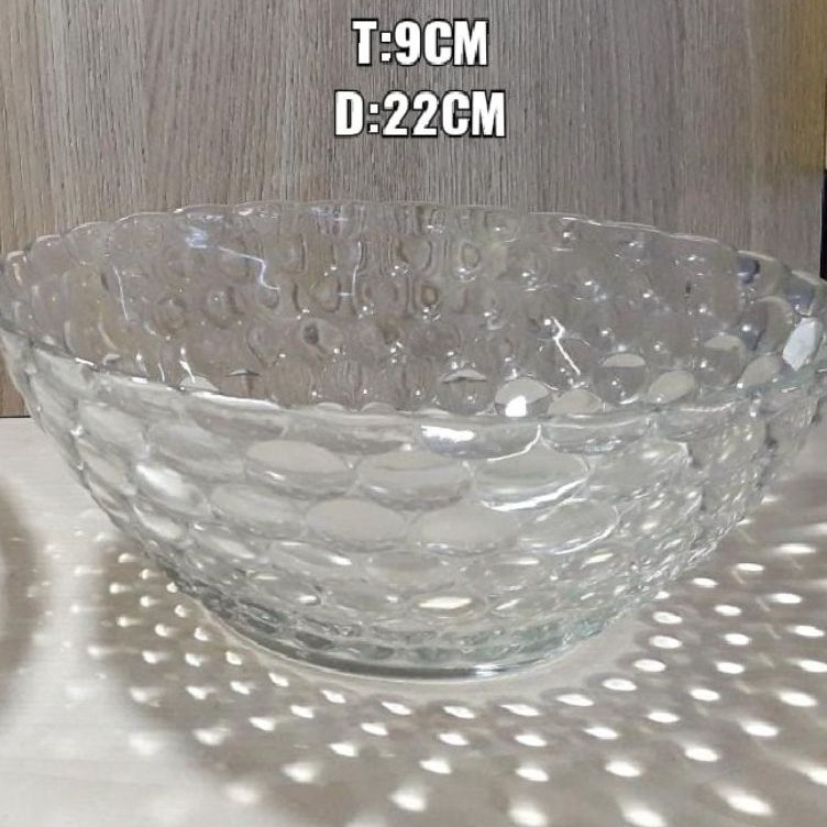 ・Jsv Mangkok Kaca Bulat Besar/Mangkok Bening/Mangkok Sayur/Mangkok Buah/Mangkok Sup c Terlaris ☂.