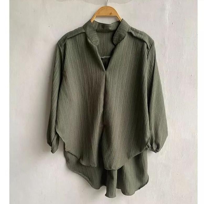 ( COD ) Livia Blouse - Blouse Wanita Polos - Blouse Lady Crush - Outher  Wanita - Kemeja Livia Blous