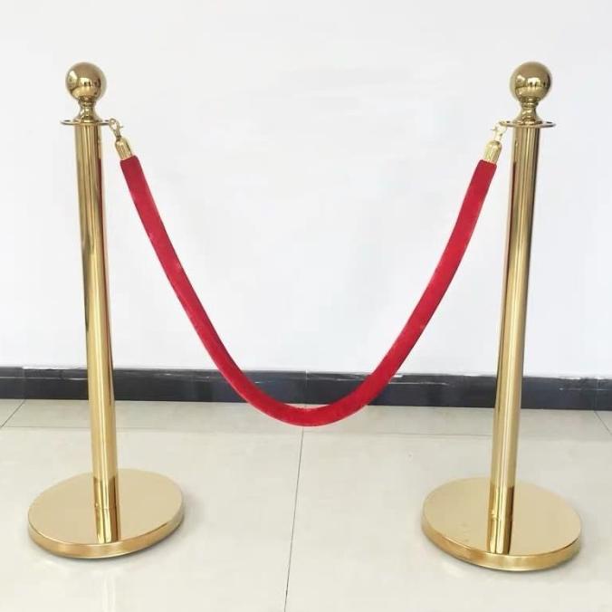 

Tiang Pembatas Antrian Gold/Tiang Antrian warna Gold