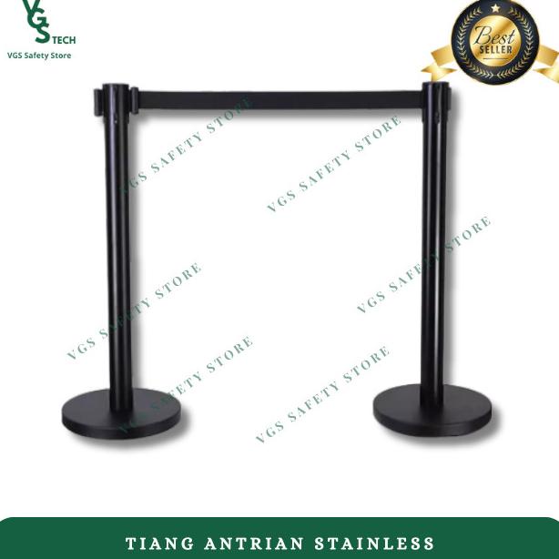 

PROMO Standing Barrier Tiang Antrian Railing Stand Pembatas Antrian St