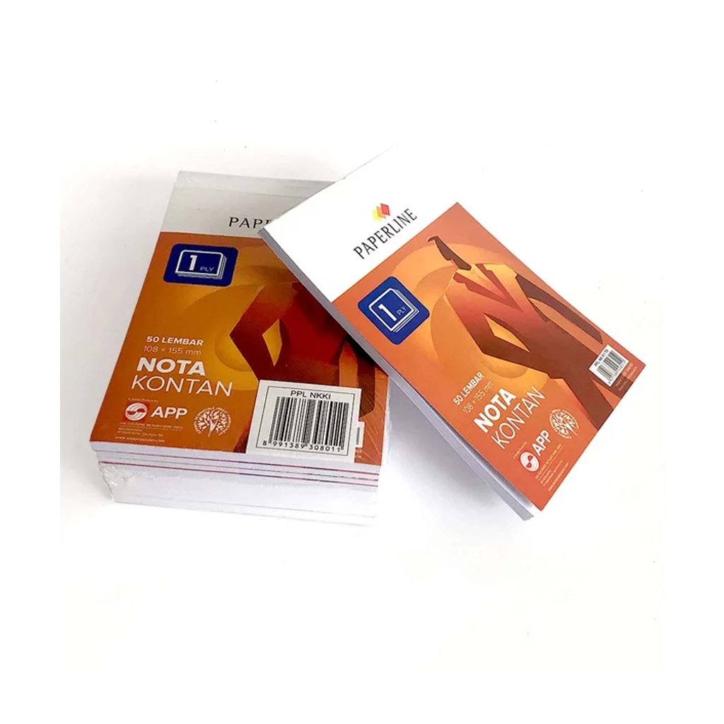 

Nota Kontan Paperline Kecil 1 PLY / 2 PLY NCR / 1 pack (Isi 10 buku)