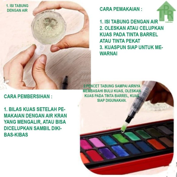 

Set Kuas Lukis Tinta Air Disser 6Pcs. - P19