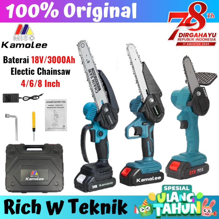 Terlaris Kamolee-Mesin Gergaji Listrik-Electric Chainsaw-Gergaji Kayu-Jigsaw