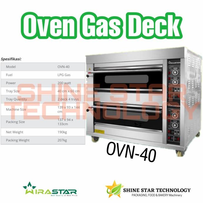 {{{{}}] Wirastar Oven Gas Roti OVN-40 / Oven Deck / ovn40