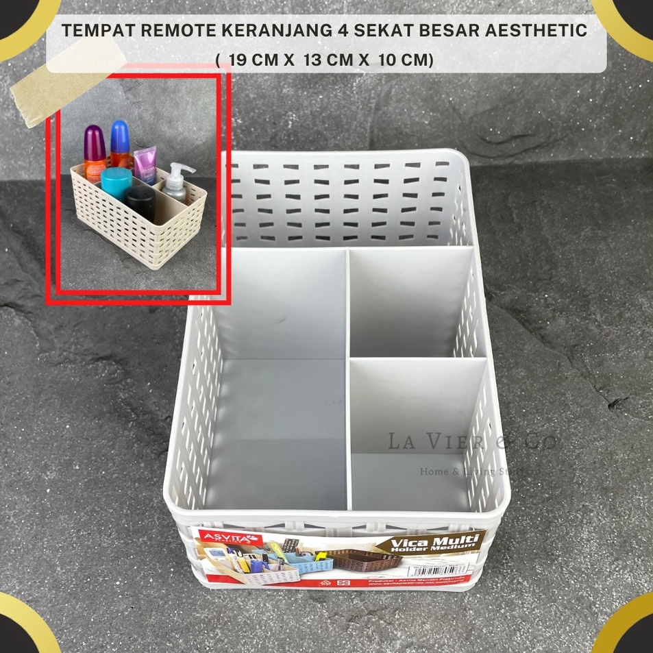 Model Baru Tempat Remote Keranjang 4 Sekat Besar Aesthetic Remote Ac Tv h Terbaru Terlaku..