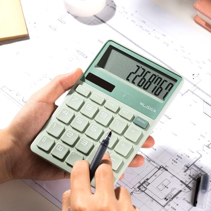 

NUSIGN DESKTOP CALCULATOR KALKULATOR 12 DIGIT DUAL POWER PASTEL ENS042
