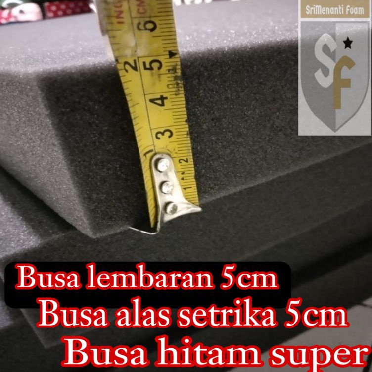 FU Busa alas setrika/busa lembaran/busa alas gosok/BUSA HITAM/tebal 5cm/alas setrika busa/matras/bus