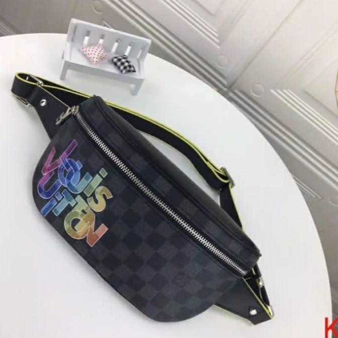 Tas Waistbag Pria Branded Lv006 Import Mirror 1:1 Geostrata