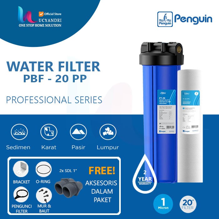 Filter Air Penguin Pbf 20 Pp Water Filter Tangki, Toren, Tandon