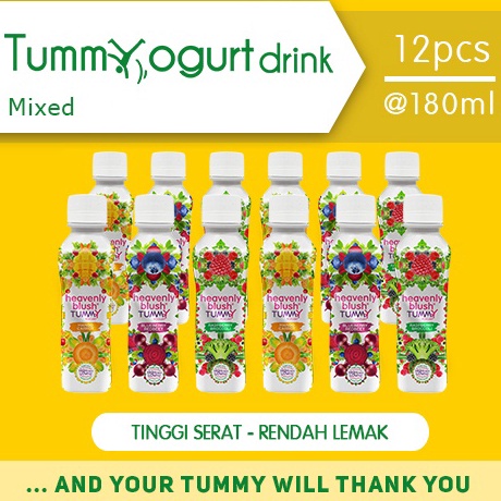 

Ready Yogurt Heavenly Blush Tummy Drink All Variant [12 x 180 ml]