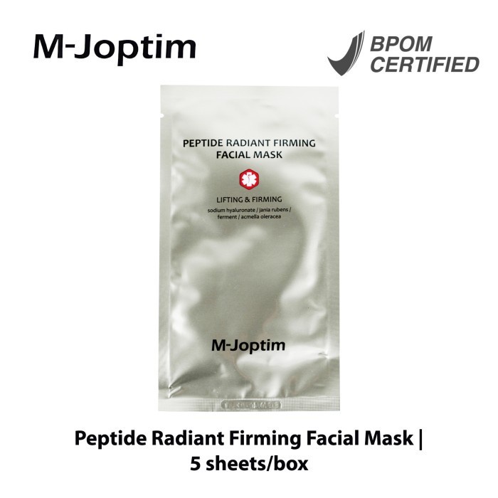 m-joptim peptide radiant firming facial mask masker wajah m joptim