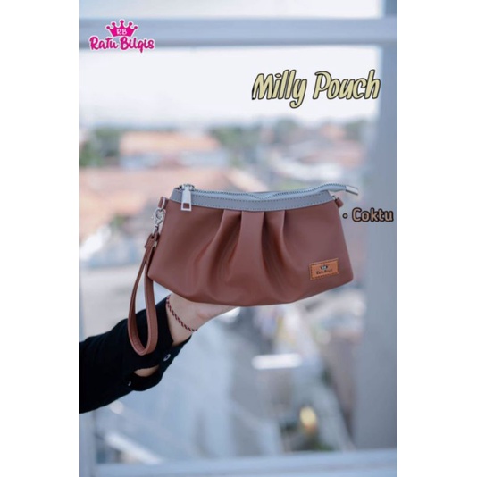 milly pouch by ratu Bilqis clutch dompet wanita