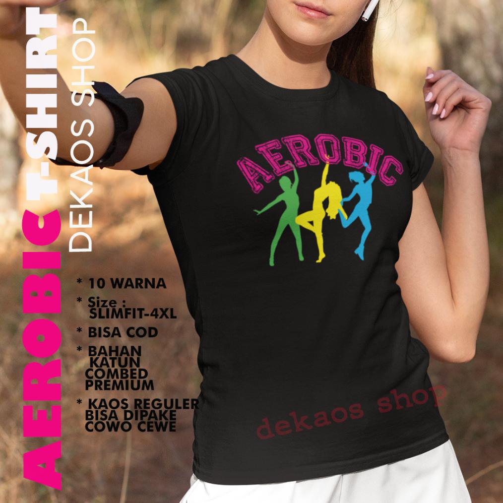 Diskon Baju Olahraga Wanita Aerobic / Baju Aerobic Wanita / Kaos Aerobic Wanita / Baju Aerobik / Baj
