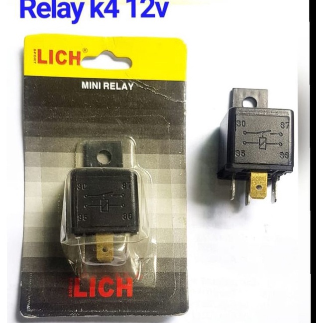 RP Relay 12volt 4 kaki riley 12V kaki 4 relay 12volt 4 pin ❂ ★★★★