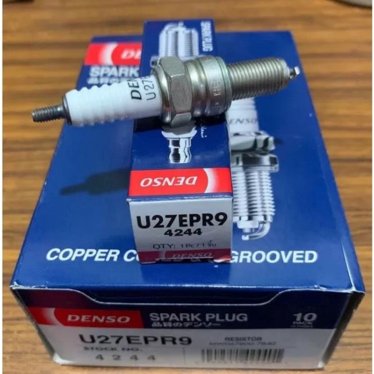 ⋆CoK Busi Denso U27 U27EPR9 Beat Scoopy Spacy Vario 125 Vario 150 Supra GTR CBR150R Busi Denso Panja