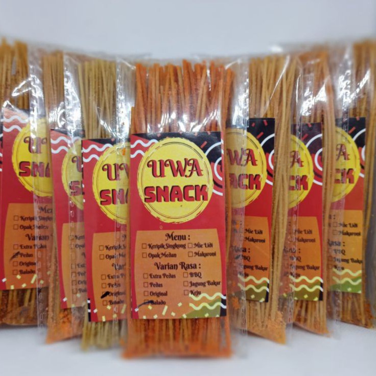 

Bayar Di Tempat Mie Lidi Kemasan 40 gram Paket 10Pcs Uwa Snack Produk Keren