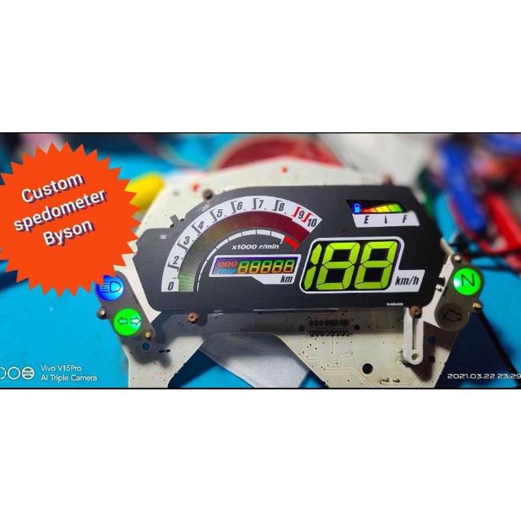 Terkini paket stiker lcd byson stiker lcd speedometer yamaha byson + polarizer i Kualitas Premium •.