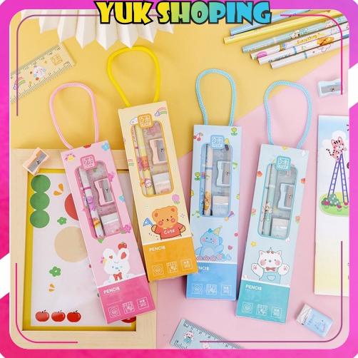 

Trending Yukshoping Pensil Set/Set Alat Tulis Sekolah 5 In 1 Karakter Lucu S084