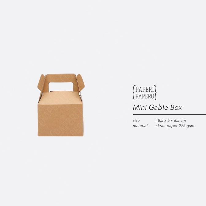 

'+'+'+'+] Mini Kraft Gable Box by Paperi Papero