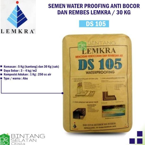 *****] SEMEN WATERPROOFING ANTI BOCOR DAN REMBES LEMKRA DS 105 / 30 KG