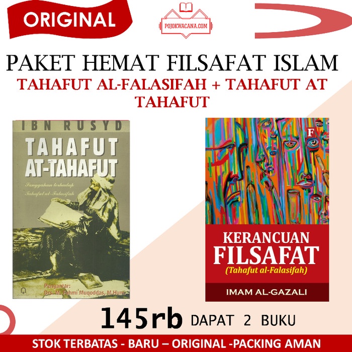 Ready  Ori Paket Kerancuan Filsafat Tahafut al Falasifah Tahafut At Tahafut ORIGINAL ASLI