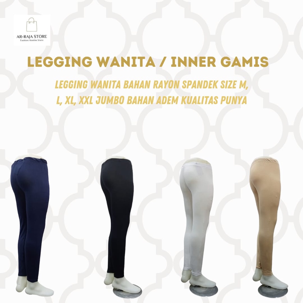 LEGGING Panjang, LEGGING POLOS, LEGGING POLOS WANITA Hitam Nyaman Panjang  Putih  Celana  Tebal
