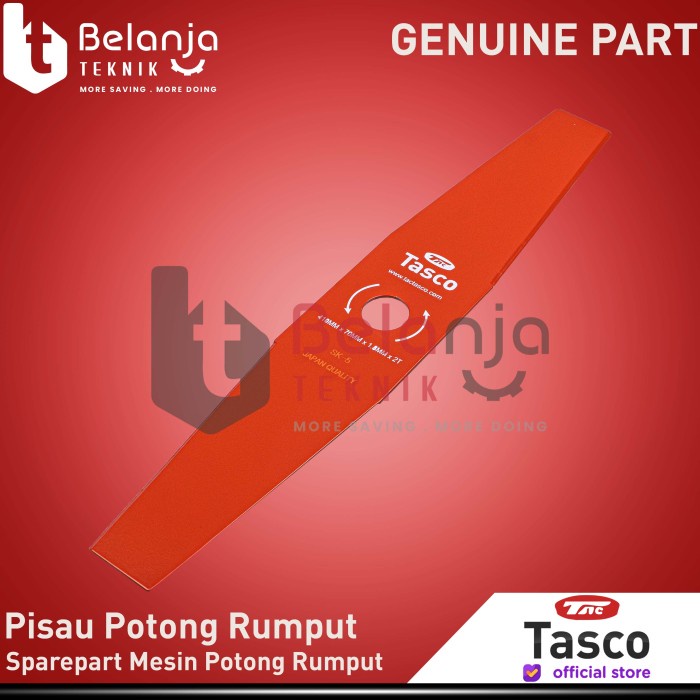 Tasco Pisau Potong Rumput Panjang 41 CM Wide Brush Cutter Blade 2 Mata keren