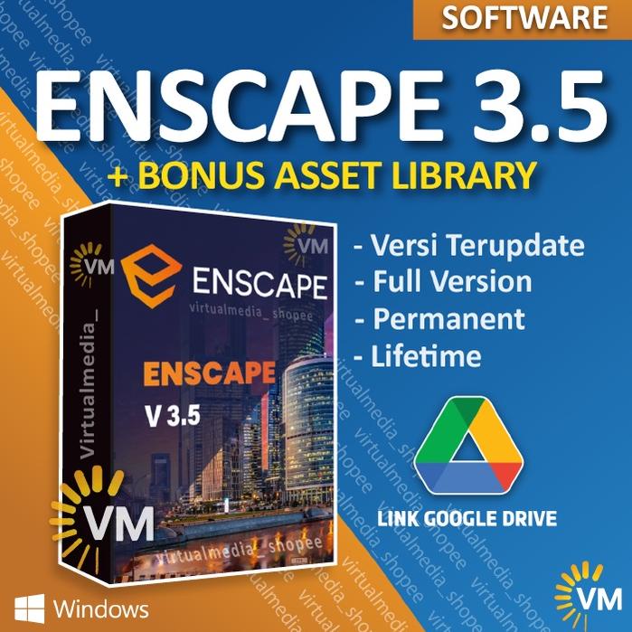 Terbaru New Plugins Enscape 3.5 For Sketchup Revit Rhinoceros Archicad 3D Render Animasi Arsitektur 