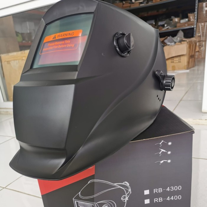 ALAT KESELAMATAN HELM LAS AUTO TOPENG LAS KEDOK LAS OTOMATIS REDBO ORIGINAL