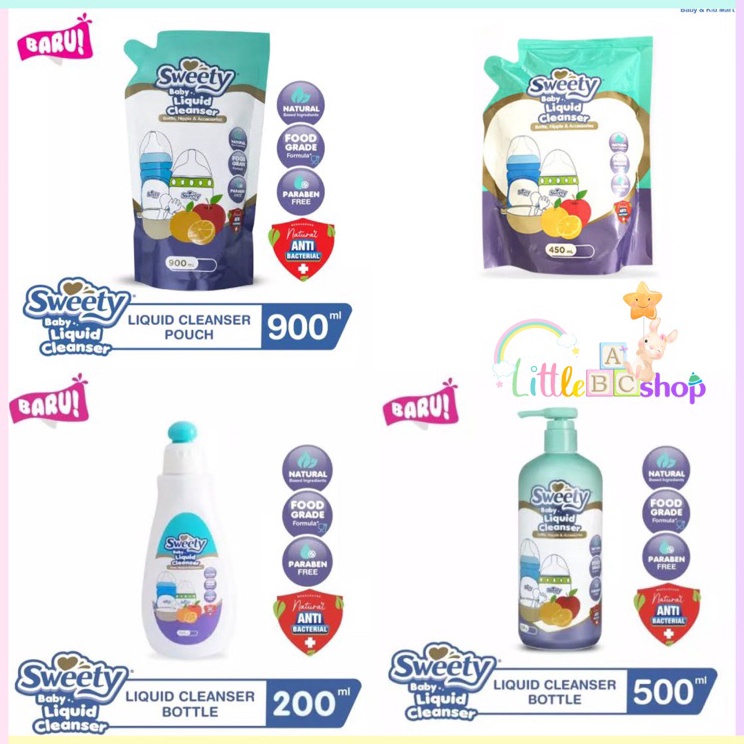 Terlaris Sweety Liquid Cleanser Bottle 450ml 500ml 900ml / Sabun cuci botol sweety
