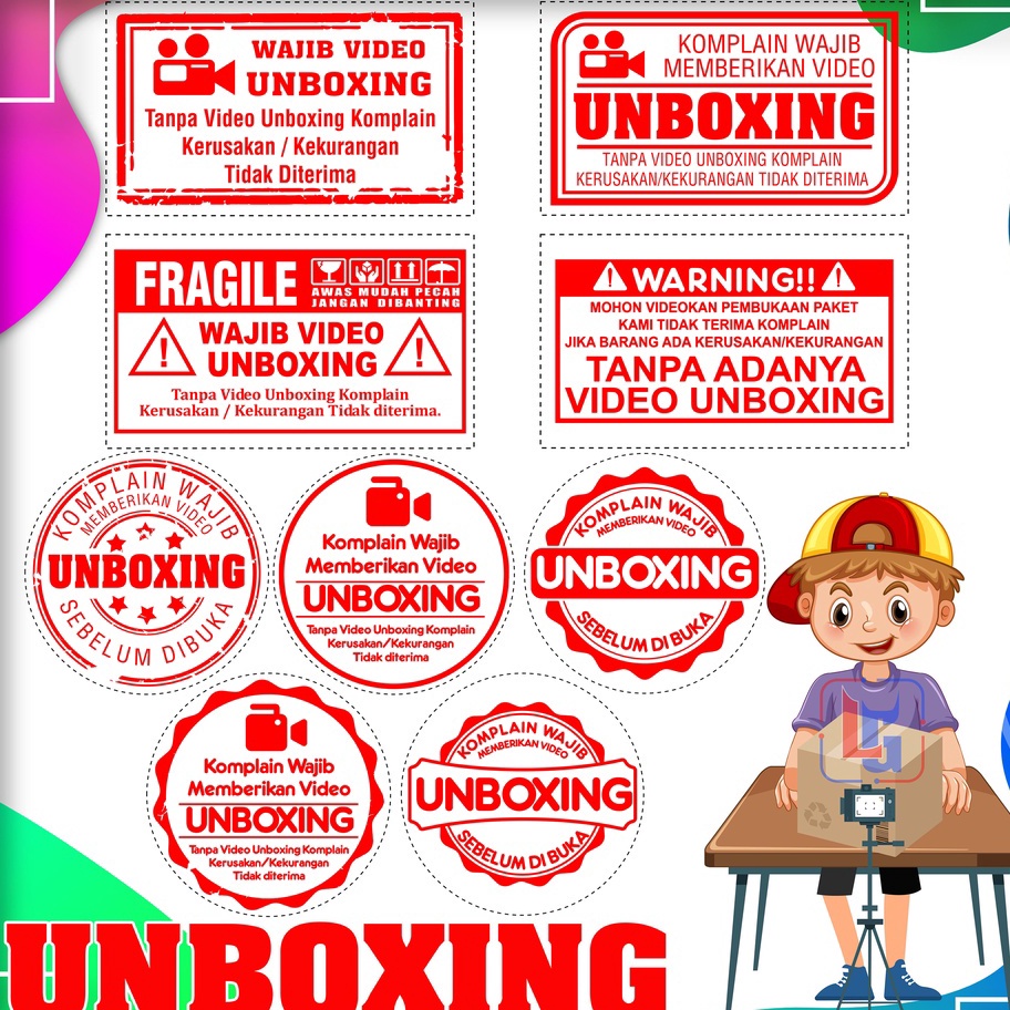 

BSMG6940 sCODs Stempel Video Unboxing Olshop Tinta Terbaik_Melayani custom_Free desain