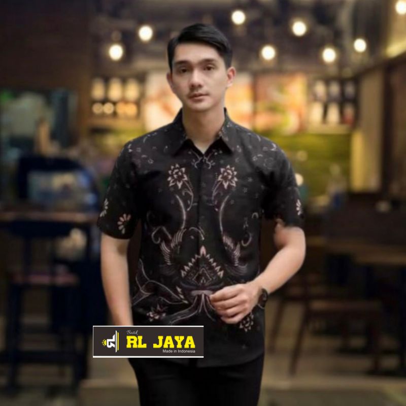 HEM BATIK PRIA LENGAN PENDEK HEM BATIK JUMBO HEM BATIK BIG SIZE BATIKRLJAYA BATIK PEKALONGAN