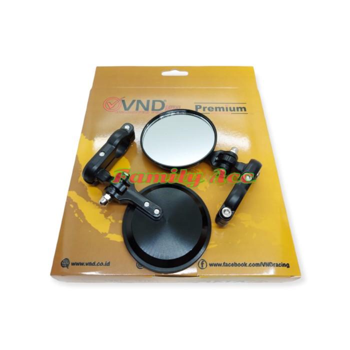 Spion Motor Bulat Jepit Stang Spion Kaca Bening Supermoto Vnd Trail