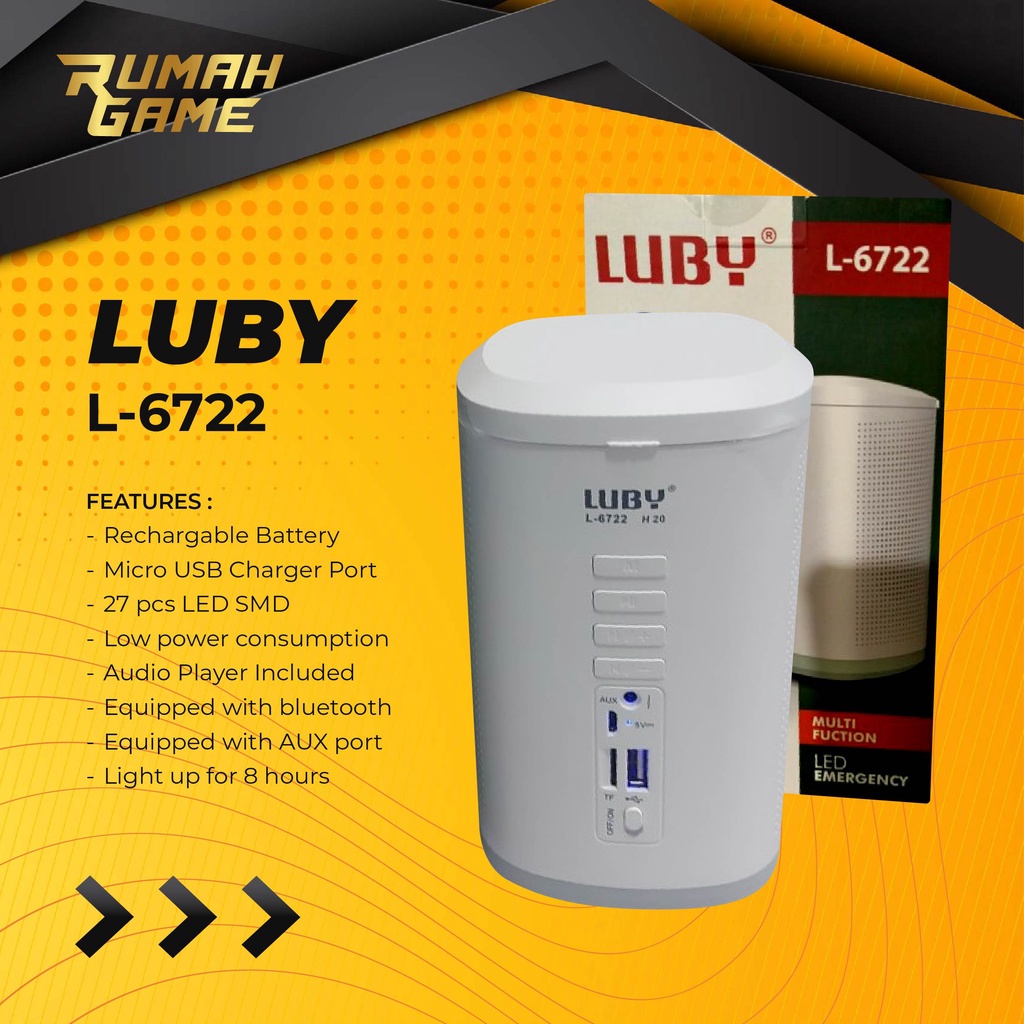 LUBY L-6722 Multi Fuction Led Emergency Audio Player