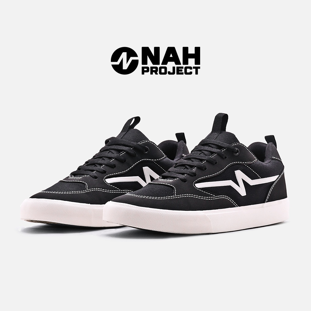 NAH Project - Sepatu Sneakers Pria Wanita Unisex Audacity-II Black White