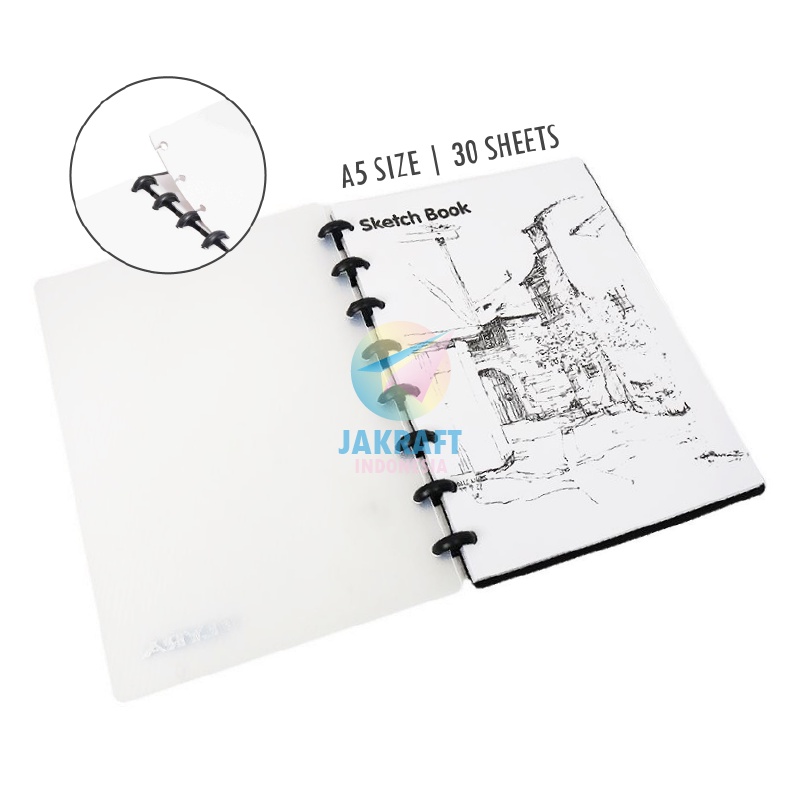 

(30 Lembar) Sketch Book LYRA A5 Sketchbook Buku Gambar Sketsa 150 Gsm #9210250