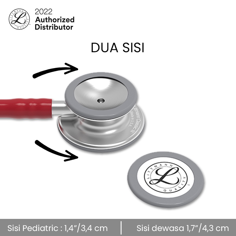 3M Littmann Classic III Stethoscope / Stetoskop Dewasa - BURGUNDY - 5627